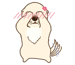 The daily life of small sea otters sticker #2693414