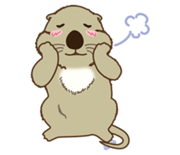 The daily life of small sea otters sticker #2693418