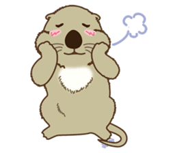 The daily life of small sea otters sticker #2693418