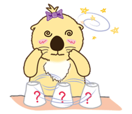 The daily life of small sea otters sticker #2693429