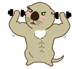 The daily life of small sea otters sticker #2693435