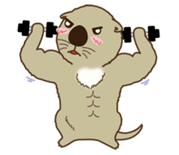 The daily life of small sea otters sticker #2693435
