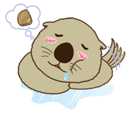 The daily life of small sea otters sticker #2693440