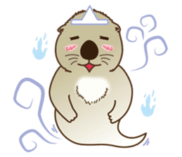 The daily life of small sea otters sticker #2693443