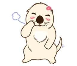 The daily life of small sea otters sticker #2693446