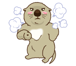 The daily life of small sea otters sticker #2693449