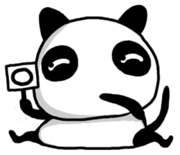 Cat panda sticker #2693891