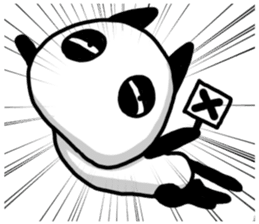 Cat panda sticker #2693892