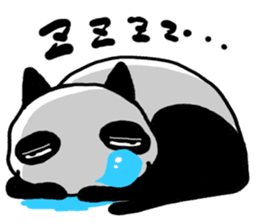 Cat panda sticker #2693898