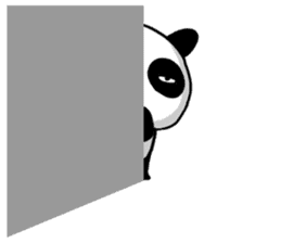 Cat panda sticker #2693906