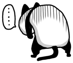 Cat panda sticker #2693911