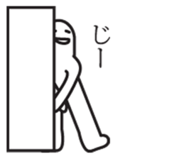 White mascot of sticker sticker #2694032