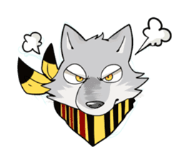 Gray wolf sticker #2694058