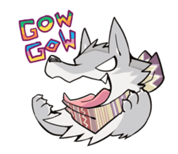 Gray wolf sticker #2694090