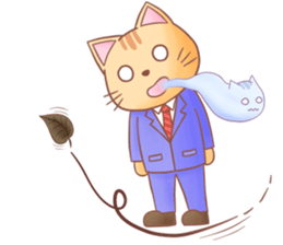 working cat Sticker sticker #2694384