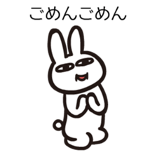 Cat and rabbit couple Stickers sticker #2694674