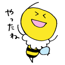 Feminine bee sticker #2695212