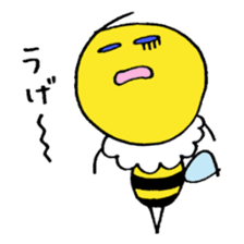 Feminine bee sticker #2695223