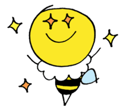 Feminine bee sticker #2695228