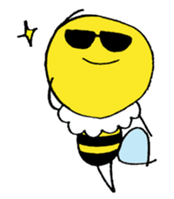 Feminine bee sticker #2695231