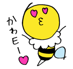Feminine bee sticker #2695235
