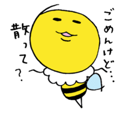 Feminine bee sticker #2695239