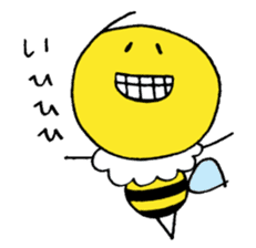 Feminine bee sticker #2695240
