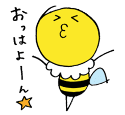 Feminine bee sticker #2695243