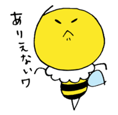 Feminine bee sticker #2695249