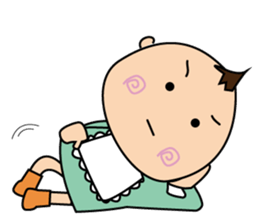 a mischievous little baby. sticker #2695666