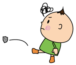 a mischievous little baby. sticker #2695668