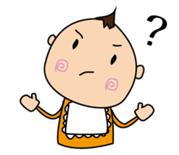 a mischievous little baby. sticker #2695673