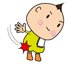 a mischievous little baby. sticker #2695674