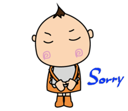 a mischievous little baby. sticker #2695683