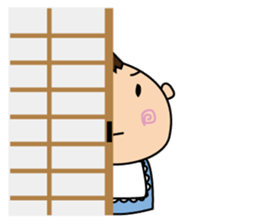 a mischievous little baby. sticker #2695684