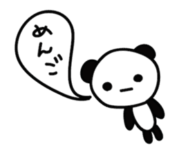 obake panda sticker #2697394