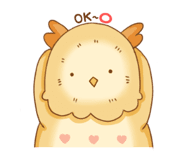 cute fluffy owl sticker #2697403