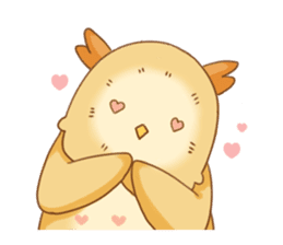 cute fluffy owl sticker #2697407