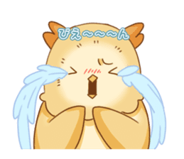 cute fluffy owl sticker #2697433