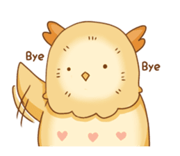 cute fluffy owl sticker #2697442