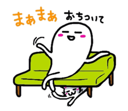 White-Man & Hakoiri-Cat 3 sticker #2697452