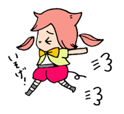 Piglet and a child wolf. sticker #2698090