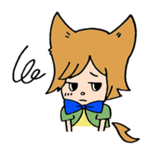 Piglet and a child wolf. sticker #2698097