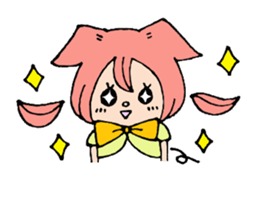 Piglet and a child wolf. sticker #2698104