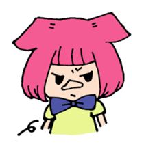 Piglet and a child wolf. sticker #2698110