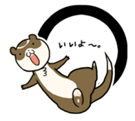 Goofy ferret TOUCH4 four types! sticker #2698211