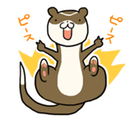 Goofy ferret TOUCH4 four types! sticker #2698235