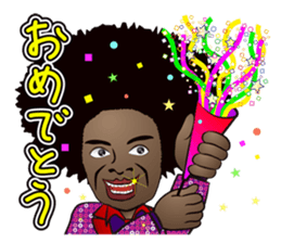 Big Afro Guy sticker #2698571