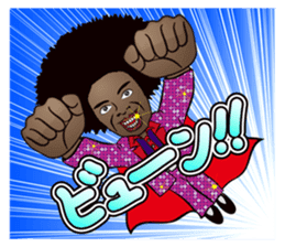 Big Afro Guy sticker #2698575