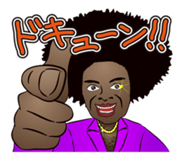 Big Afro Guy sticker #2698582